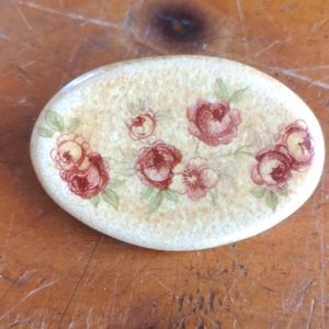 Vintage ceramic brooch